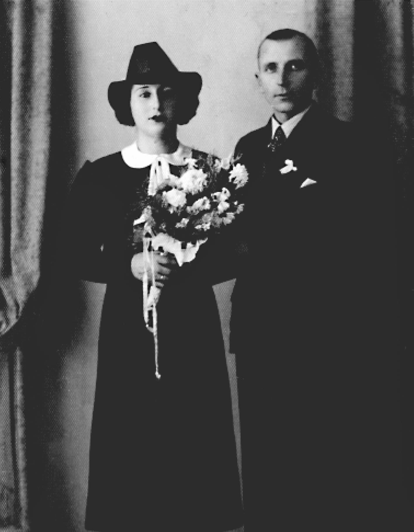 Zweite Hochzeit von Babcia, Gdynia, Polen, 1936